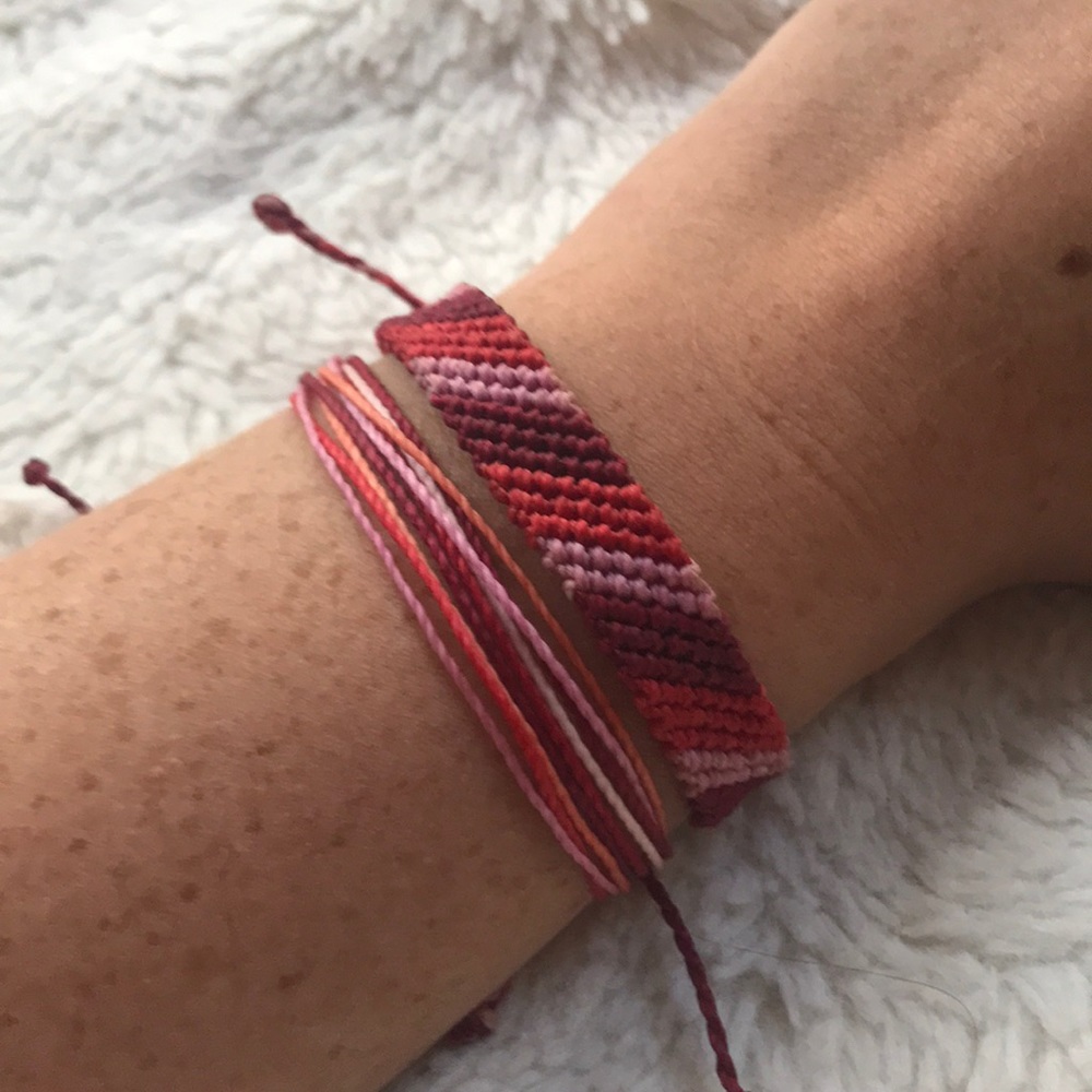 Pink & Red Pura Vida Bracelet Stack